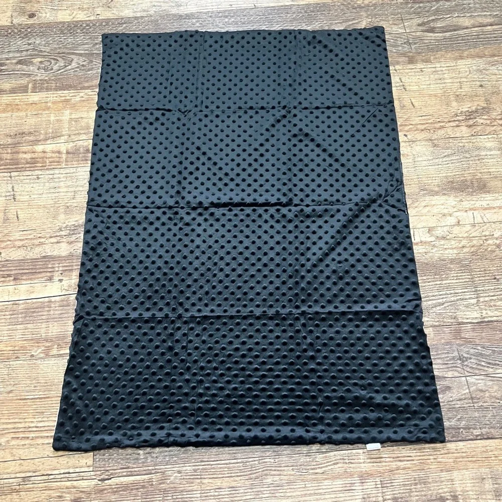 Rustic Rooster Western Cowboy Bronc Rider Minky Dot Baby Blanket Black soft